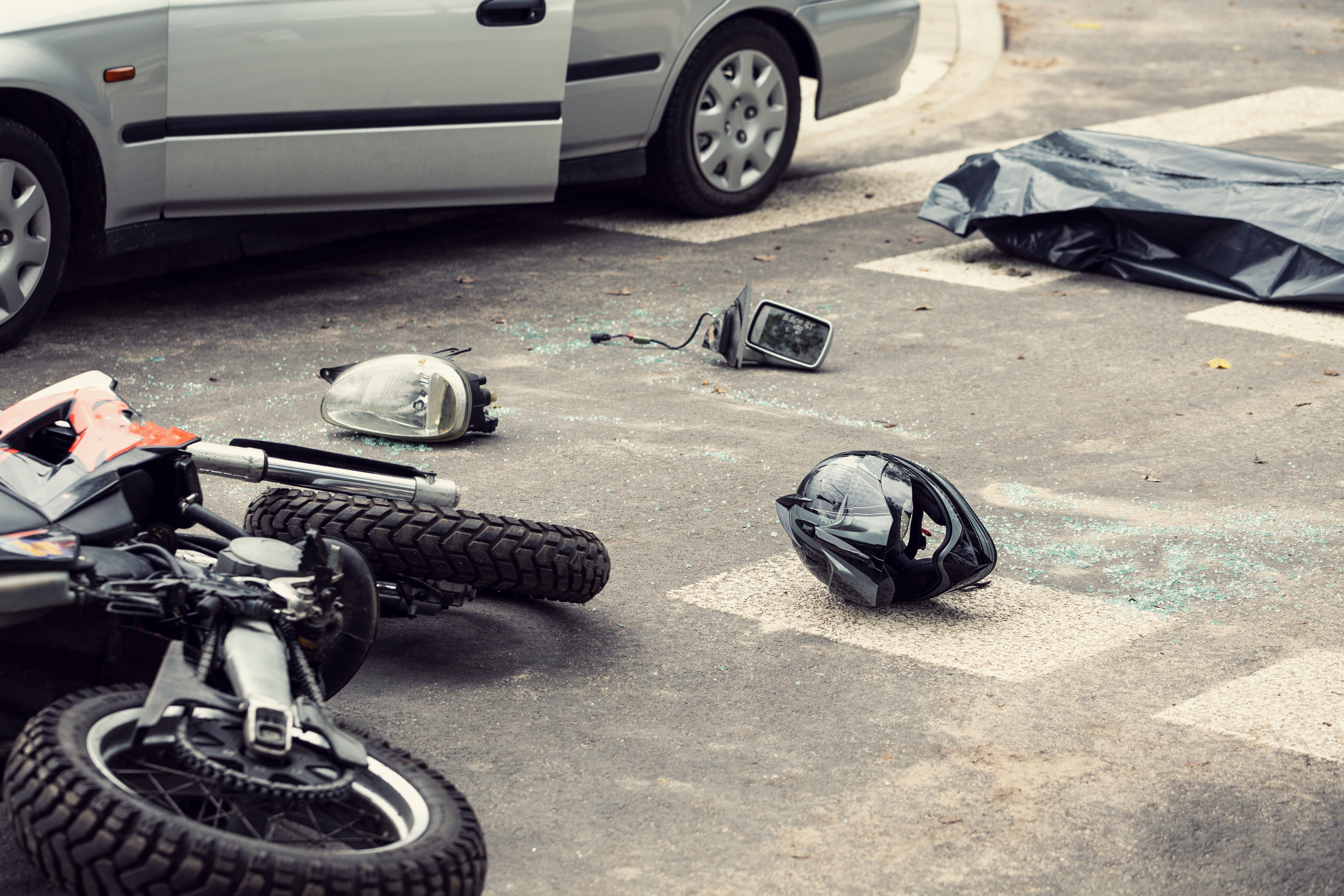 car accident with motorcyclist