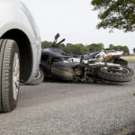 motorcycle accident with car